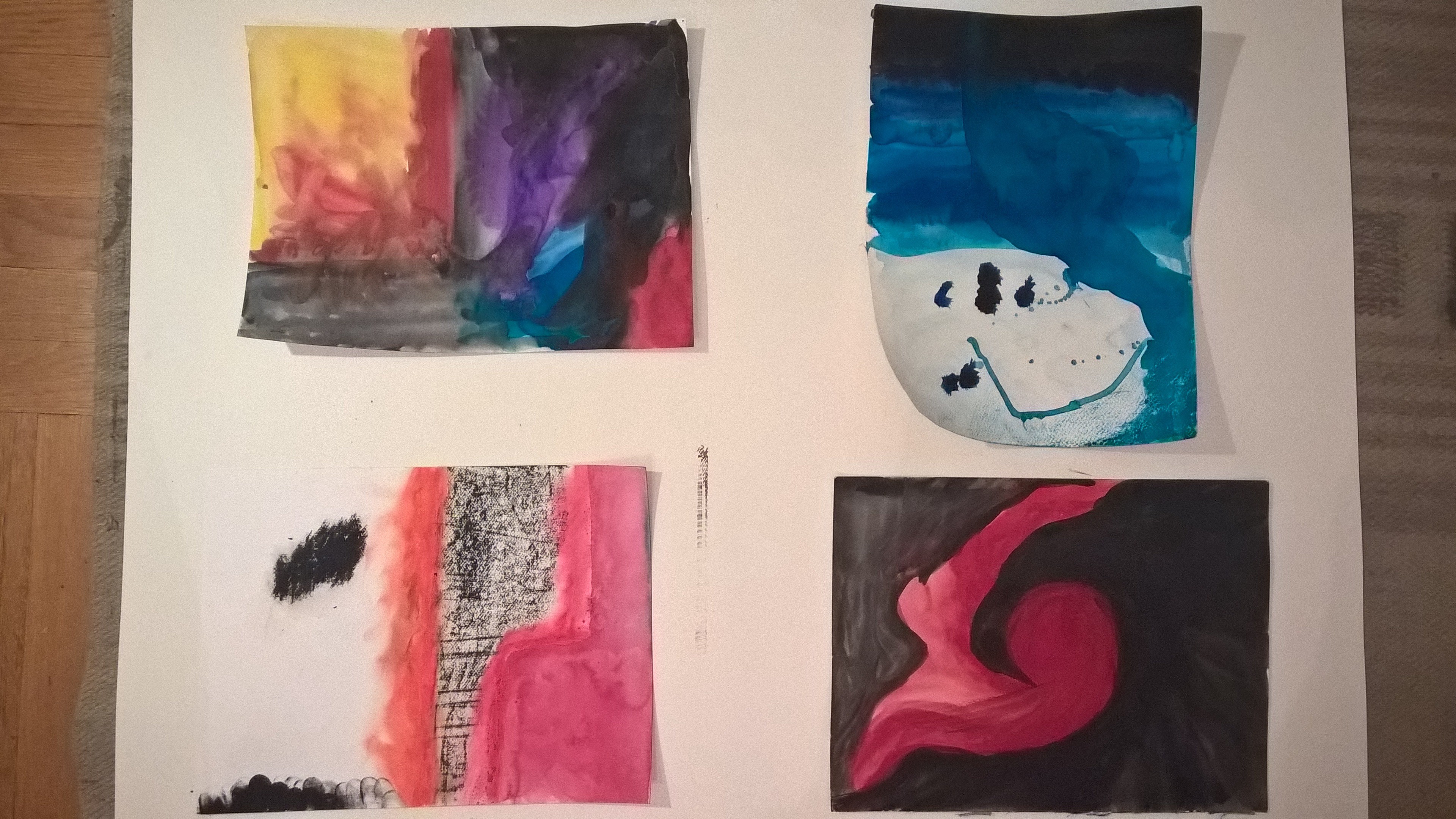 My first four paintings
